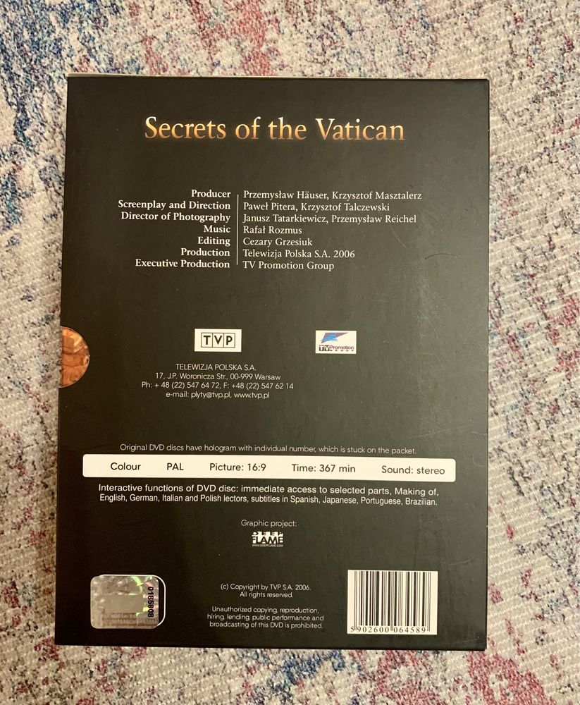 Secrets of the Vatican / Sekrety Watykanu, DVD
