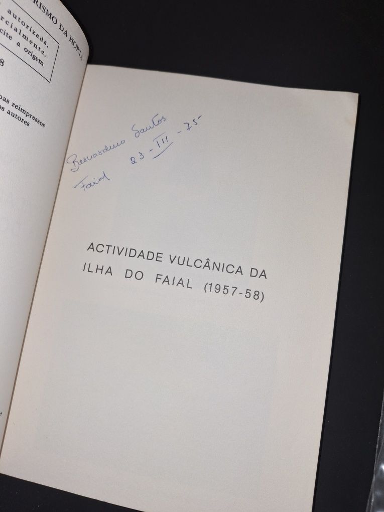 Actividade vulcânica do Faial Açores 1967 vulcões