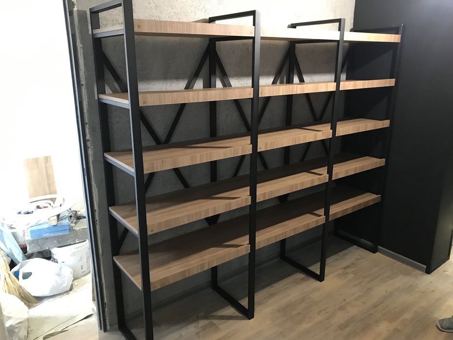 Стелажі/полки/стійки/лофт меблі від виробника