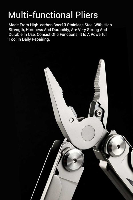 Мультитул Xiaomi NexTool Flagship Pro (KT5020) 16 в 1, Silver + чехол