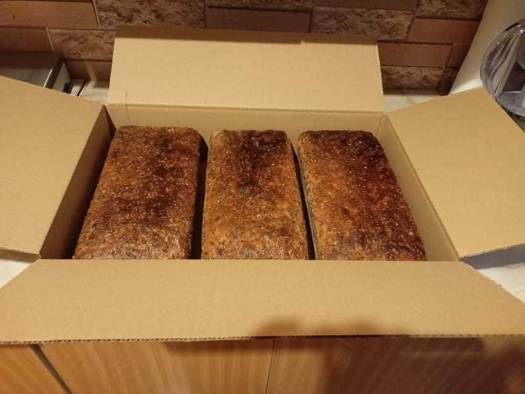 Chleb Żytni na zakwasie 1,5 kg paczka 3 sztuki