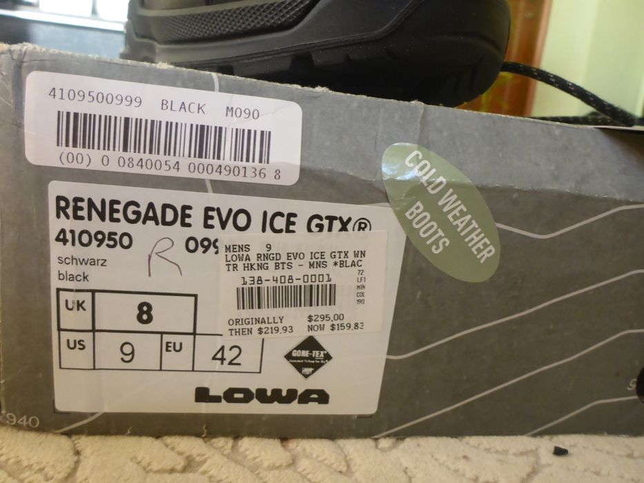 Зимові черевики Lowa Renegade EVO Ice GTX