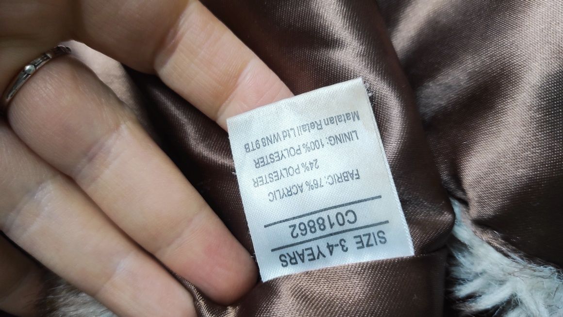 SG Piękna futrzana kamizelka 98 , 104  Futerko bezrękawnik 98 , 104
