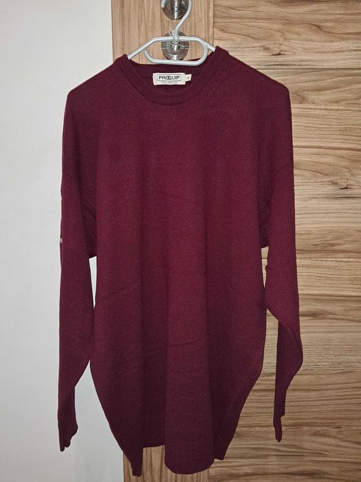Sweter męski wełniany 100% wełna jagnięca, do golfa r. XL/XXL