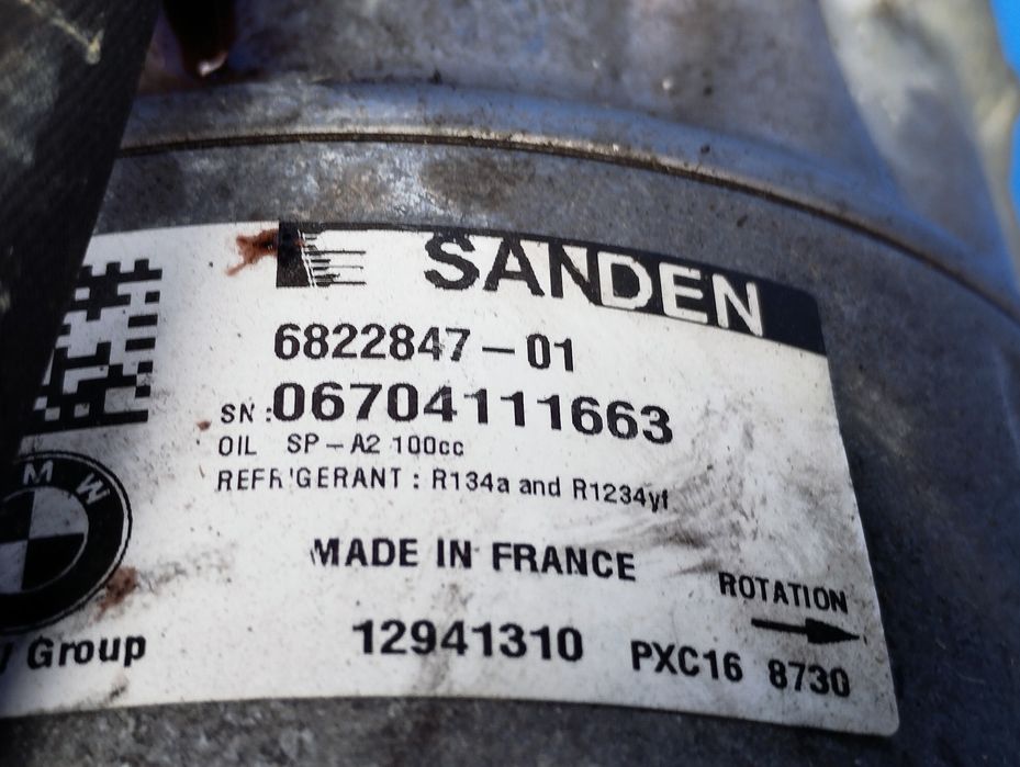 Компресор кондиціонера BMW 5 G30 Компрессор Кондиционера БМВ 5 Г30