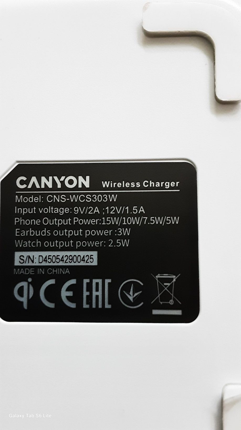 Ładowarka indukcyjna 3w1 Canyon WS - 303