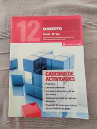 Caderno de actividades do Manual de Direito 12º Ano