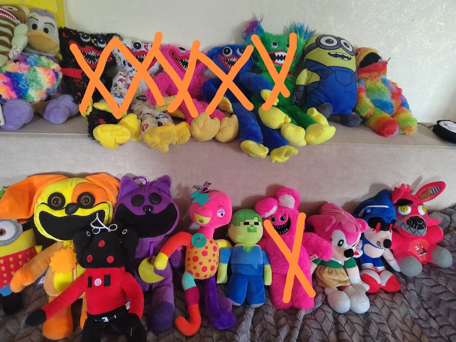 М'які іграшки хагі вагі киси миси соник