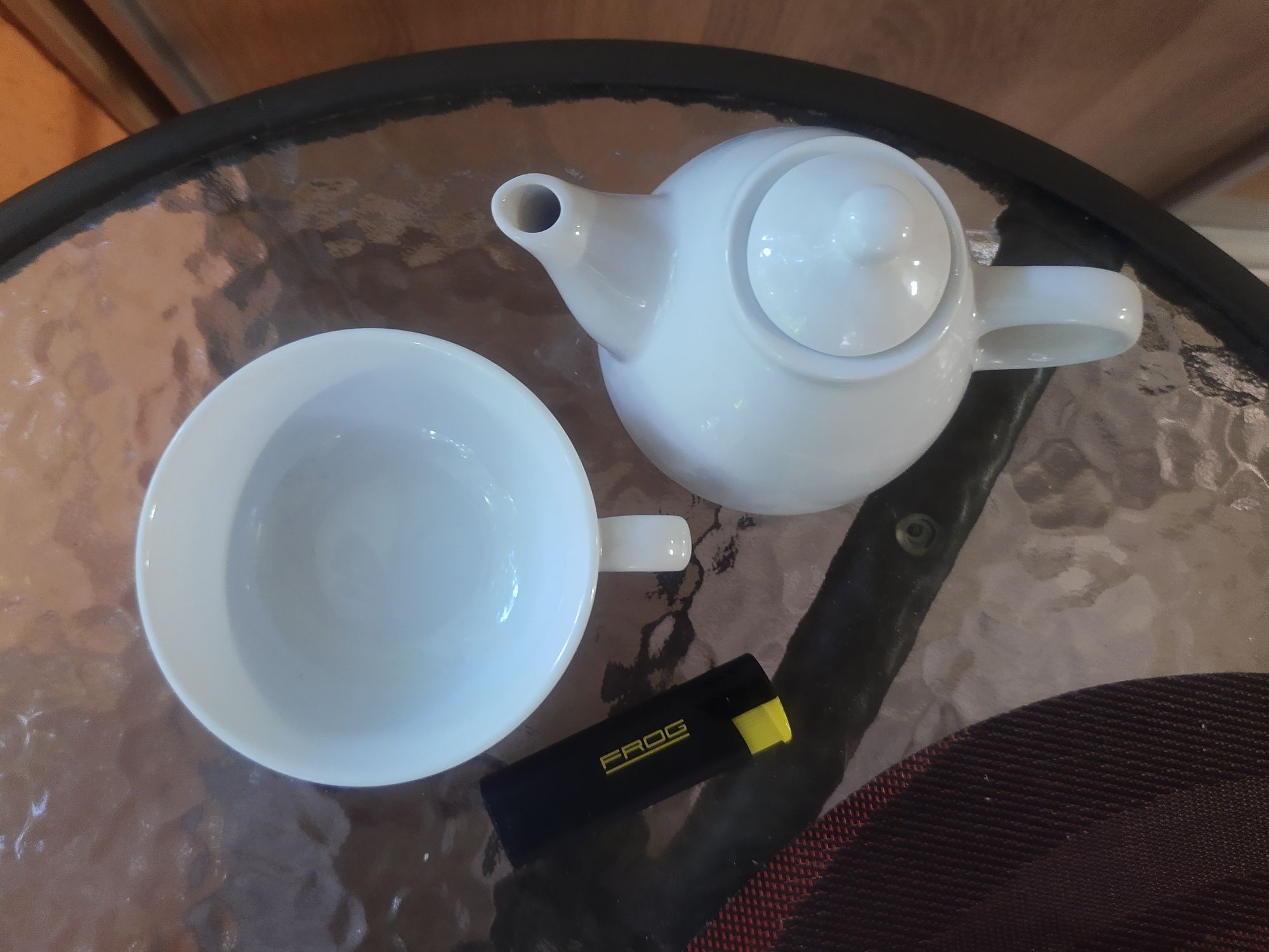 Винтажный набор чайник + чашка (5 штук.)