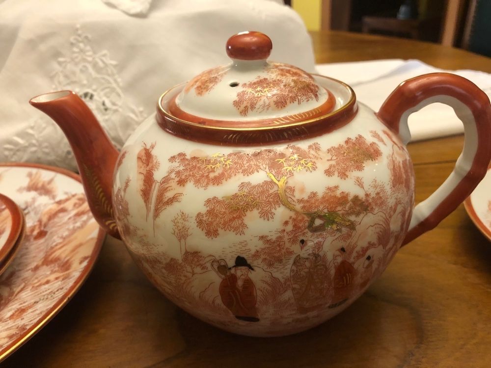 Serviço de chá chinês antigo