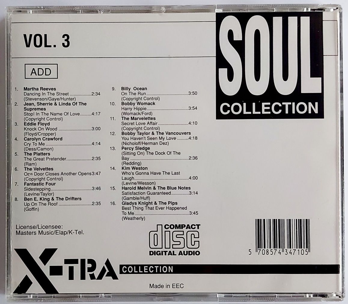 Soul Collection vol. 3 1991r Billy Ocean Bobby Womack The Platters