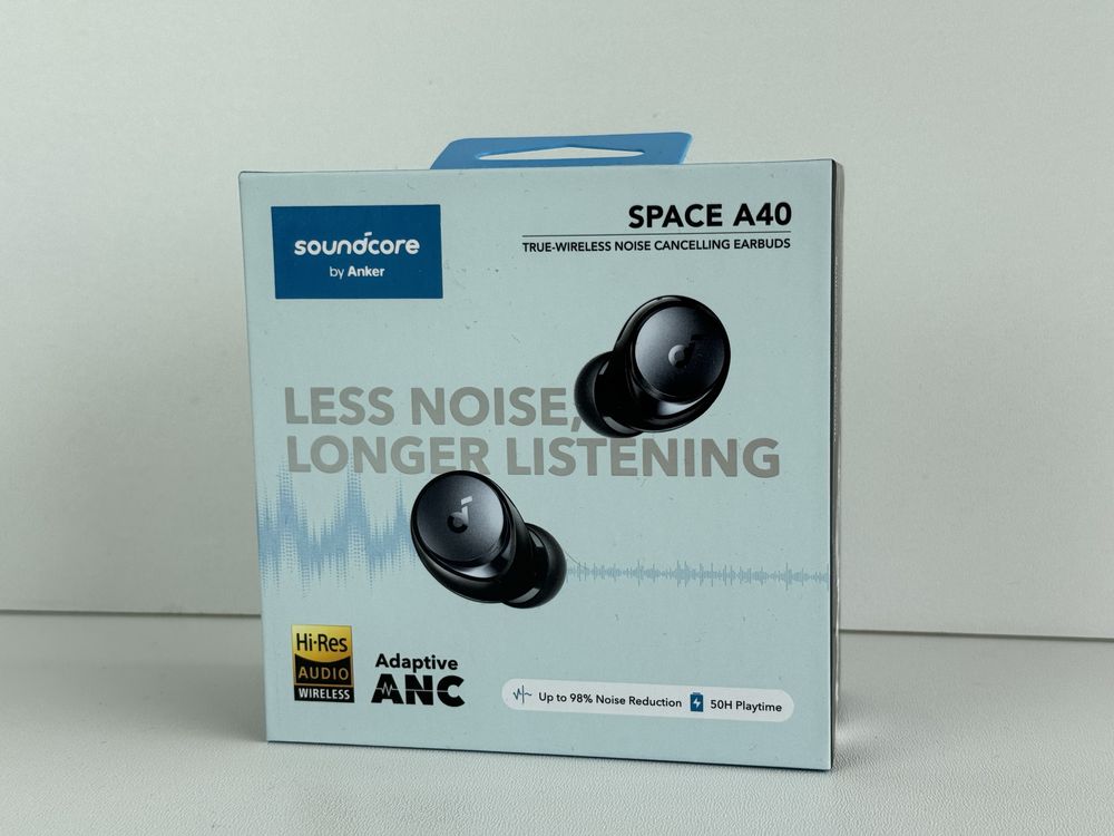 Нові навушники нарнітура Anker SoundCore Space A40 Black (A3936G11)