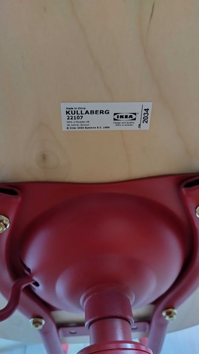 Krzesło obrotowe, regulowana wysokość, loft Ikea Kullaberg