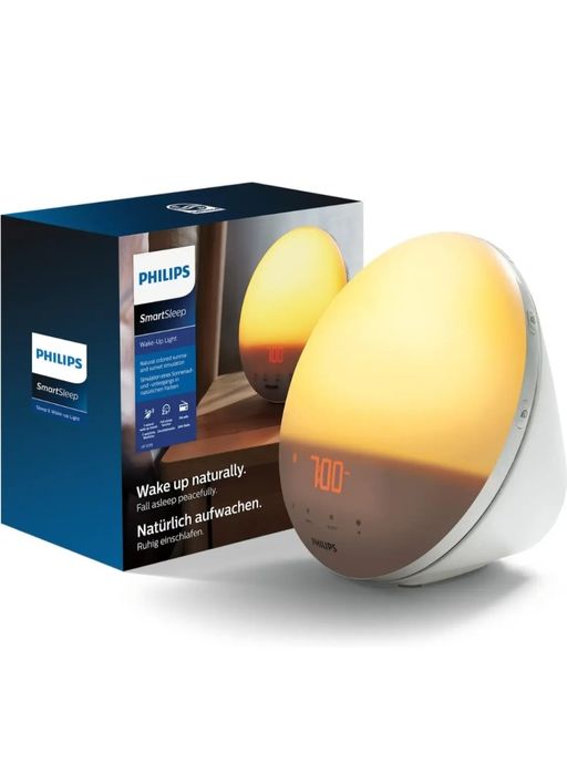 Оригінальний Світильник будильник з радіо Philips SmartSleep HF3531