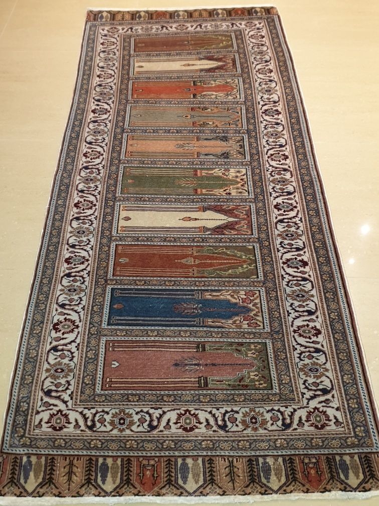 Śliczny perski dywan Kayseri 220 # 90 wełniany ręcznie tkany chodnik