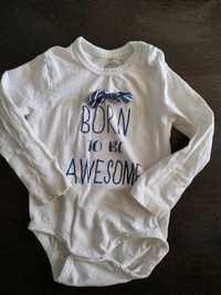 body rozmiar 80 muszka born to be awesome