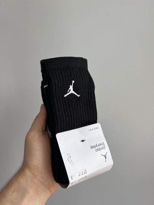 Оригінал ! Шкарпетки Jordan високі чорні