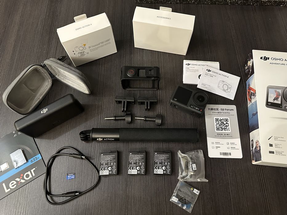 DJI Osmo Action 4 Adventure Combo +256gb SDXC v30 +etui