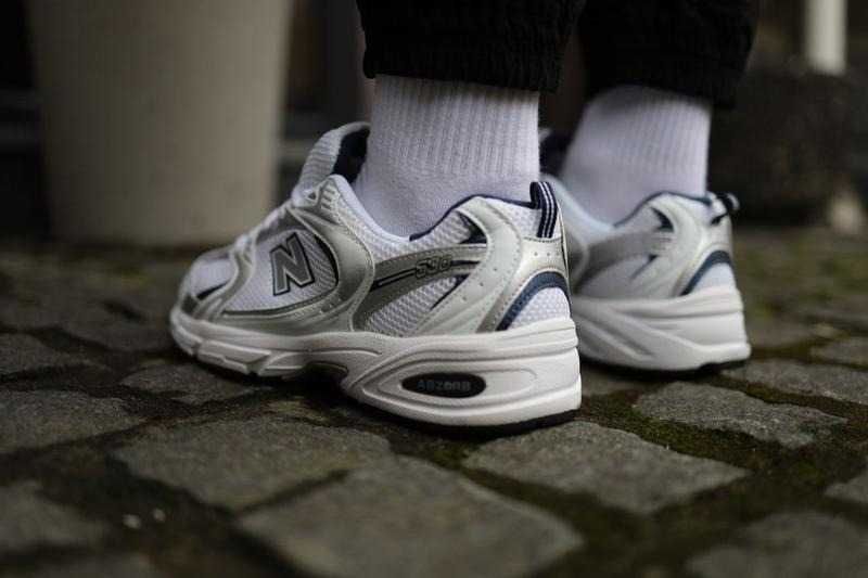Кроссовки New Balance 530 White Navy/Кросівки NB Чоловічі Нью Беланс