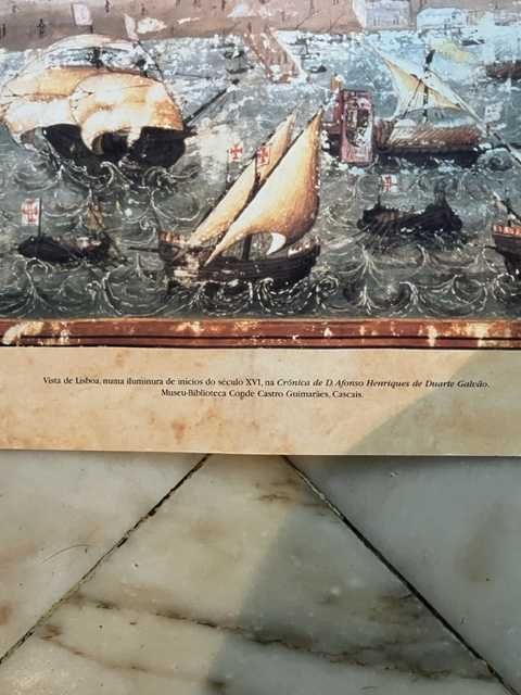 Estampa Lisboa antes do terramoto - Sec- XVI