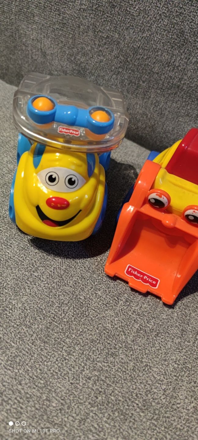 Auto auta samochód pojazd wywrotka spychacz Fisher price