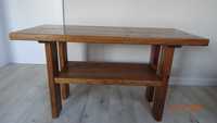 stolik z drewna sosnowego