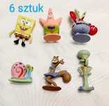 Nowe figurki z bajki SPONGEBOB 4-5,5cm. Zestaw 6 sztuk różnych figurek