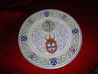 Prato em Porcelana de Homenagem a Sua Alteza Real Dom Afonso