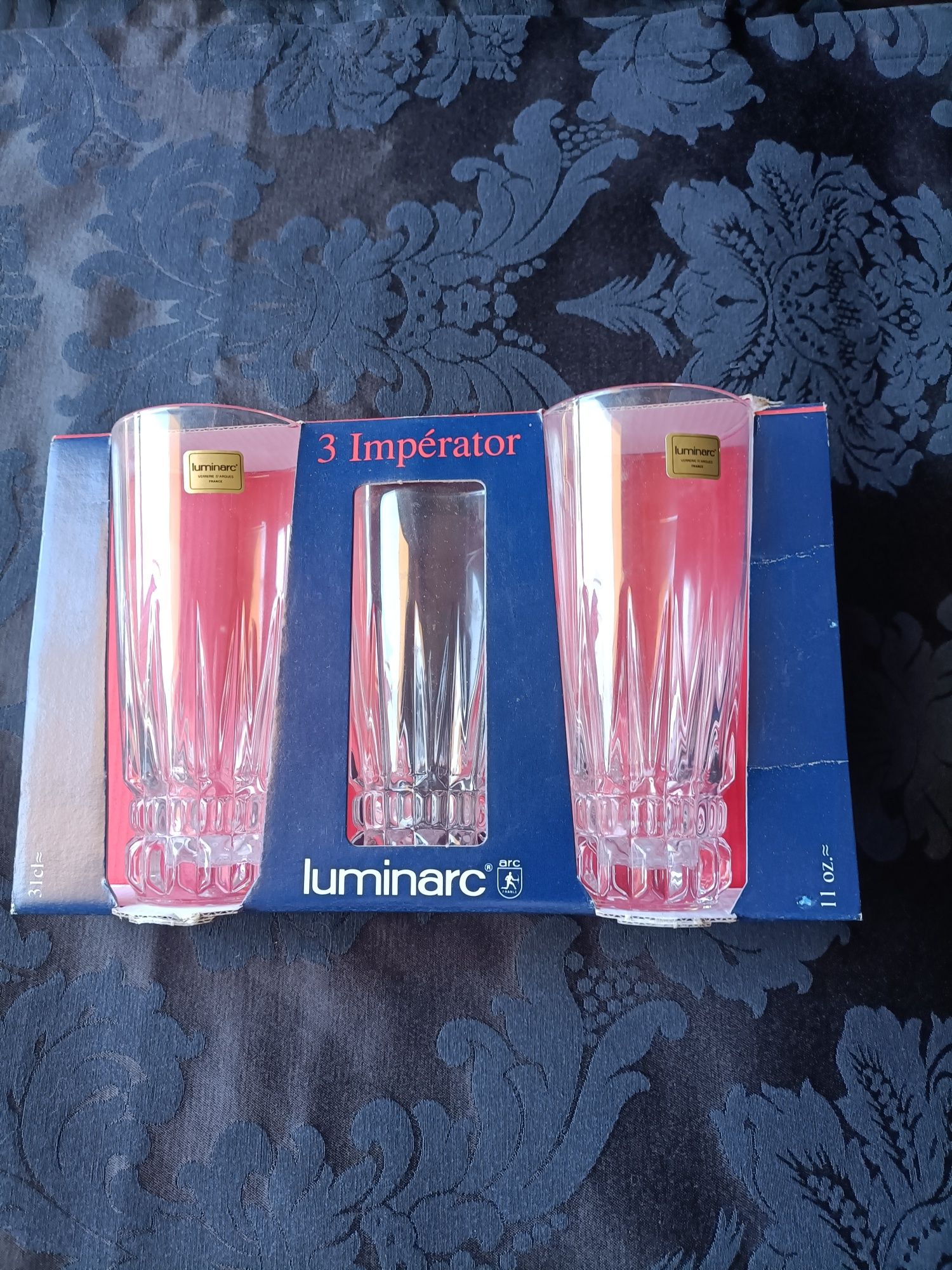 3 copos da  Luminarc novos em embalagem original