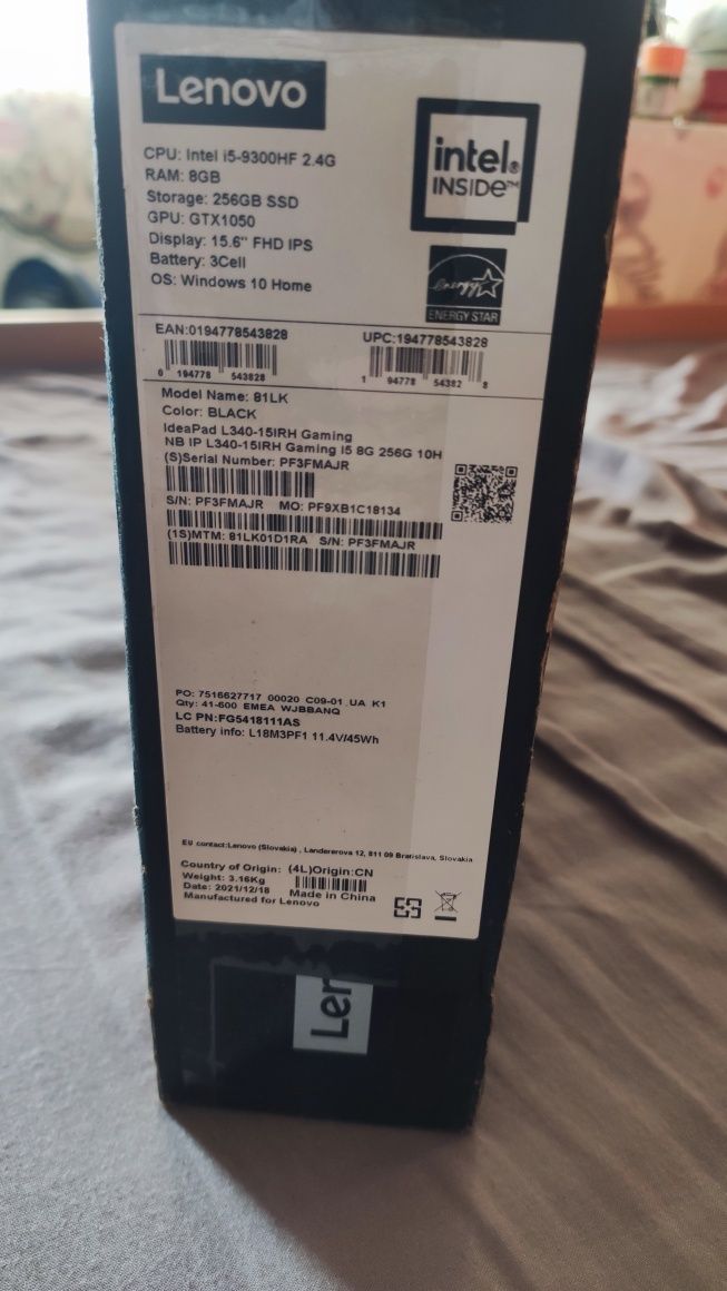 Продам ігровий ноутбук lenovo l340 gtx 1050