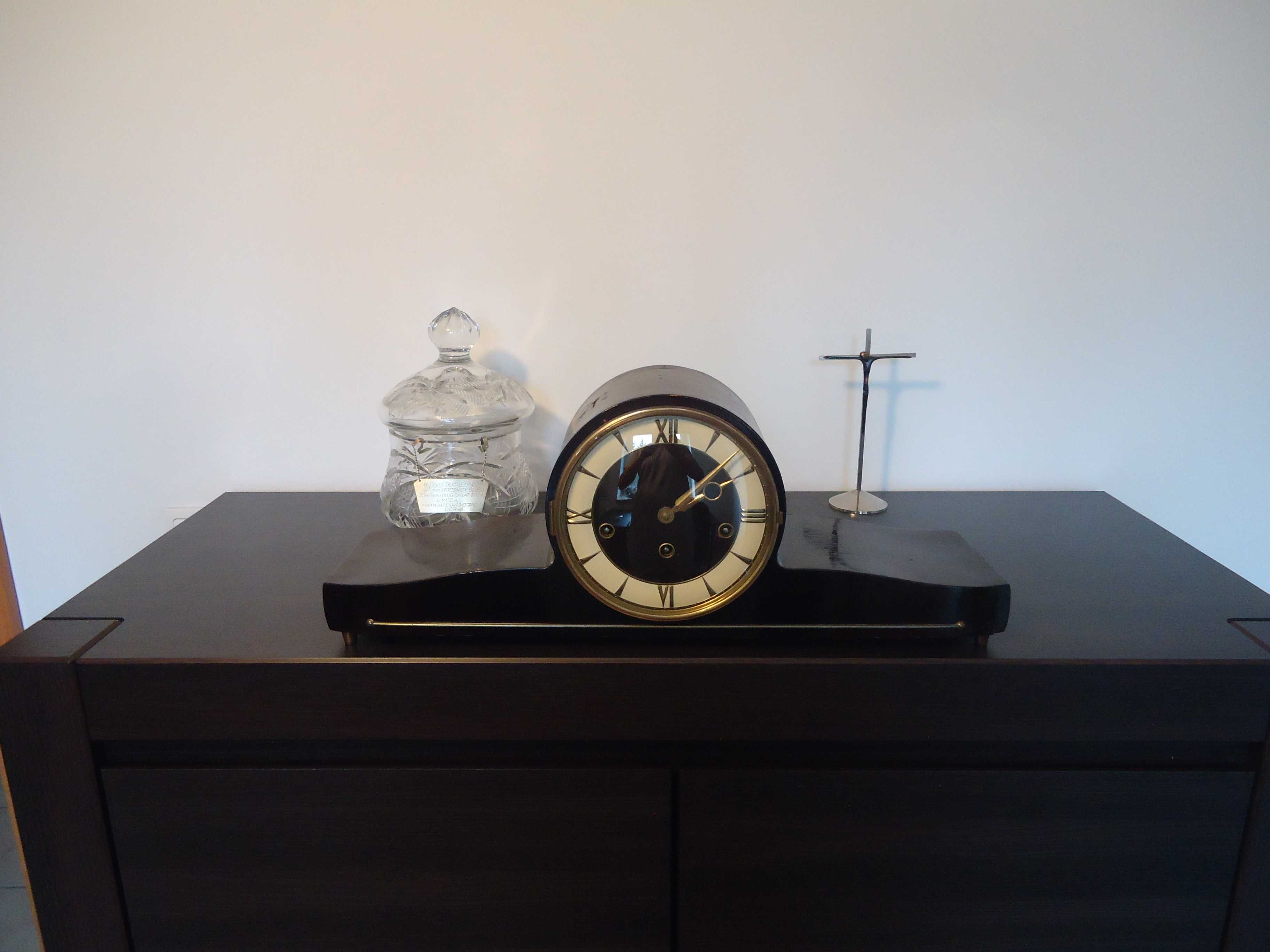 Stary zegar kominkowy retro Dugena 56cm