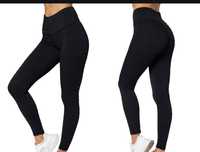 Legginsy wysoki stan push up antycellulitowe Rough radical czarne S