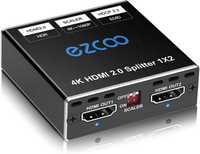 Rozdzielacz HDMI 1 in 2 Out 4K 60Hz HDMI Splitter 1080P EZCCO