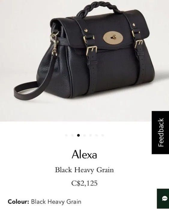 Культова оригінальна сумка Mulberry Alexa, натуральна шкіра