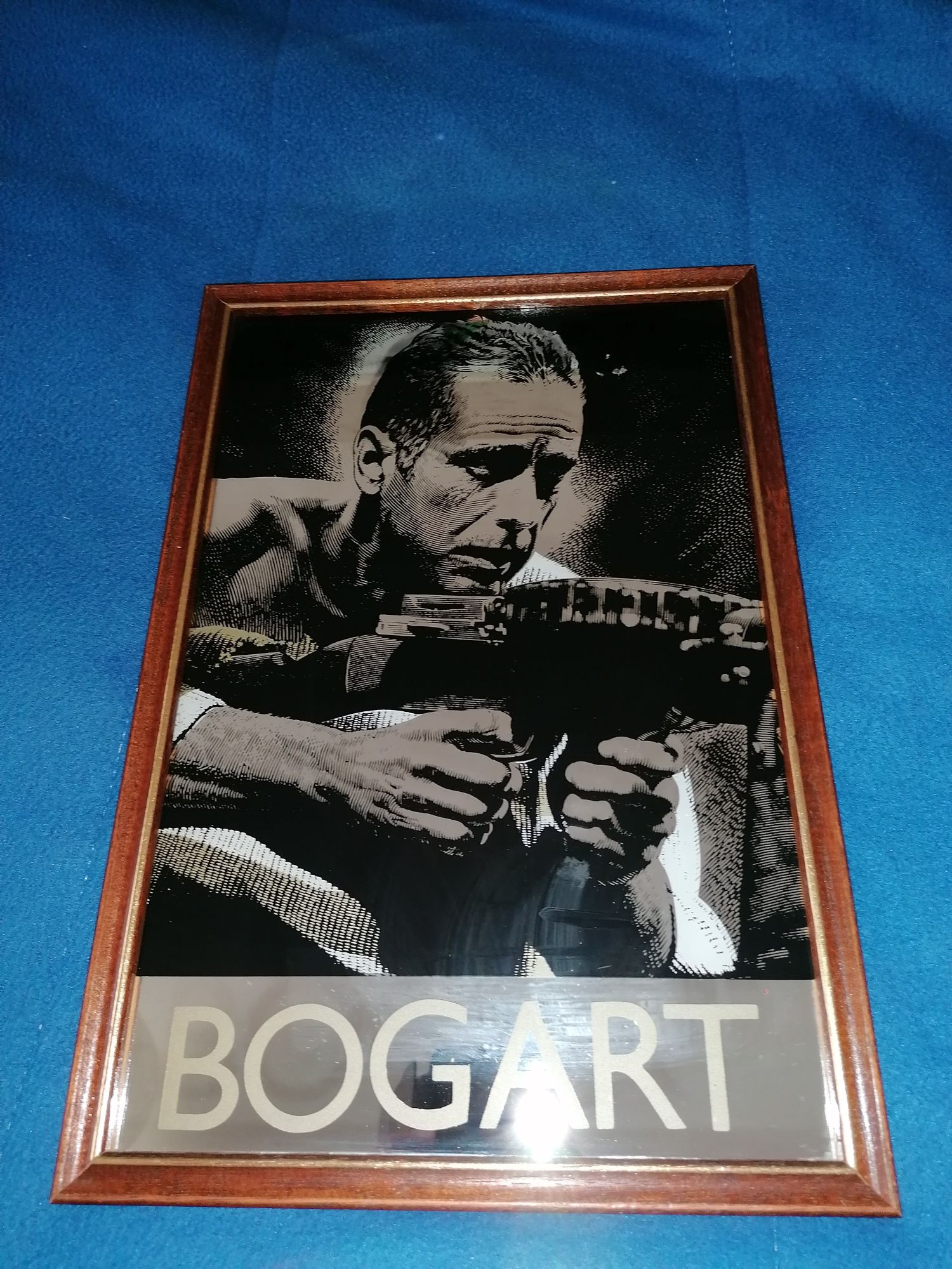 Moldura / Quadro 32x22 Cm Espelhado Humphrey Bogart (Optimo Estado )