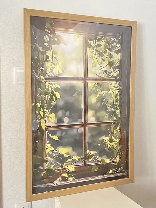 Vários quadros com tela boho