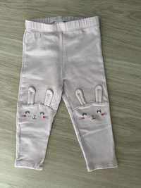 Legginsy ocieplane króliczki H&M rozm. 80