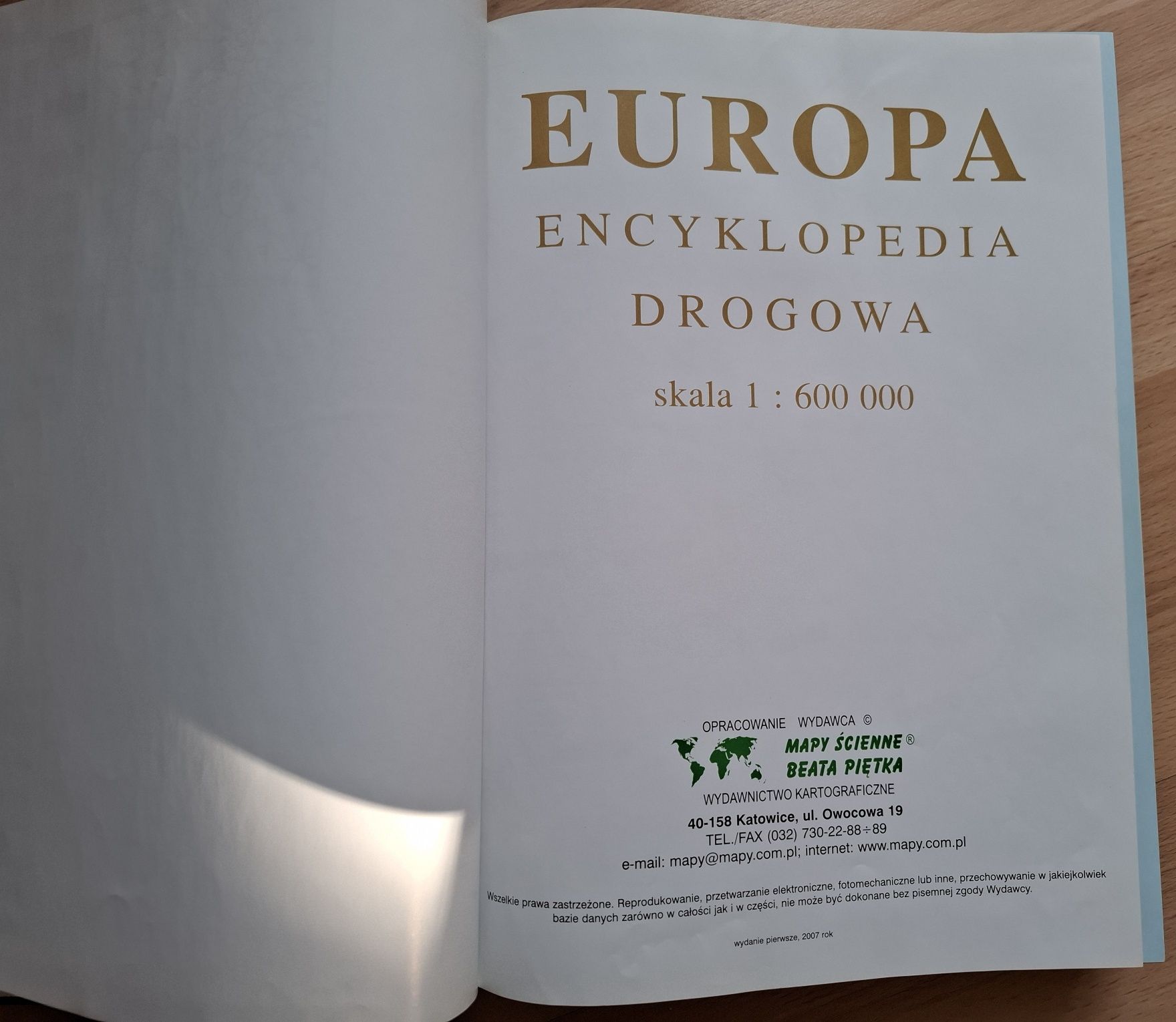 Encyklopedia drogowa Europy 2008.