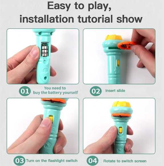 Projektor obrazków dla dzieci - 80 zdjęć - pomoc do opowiadania bajek