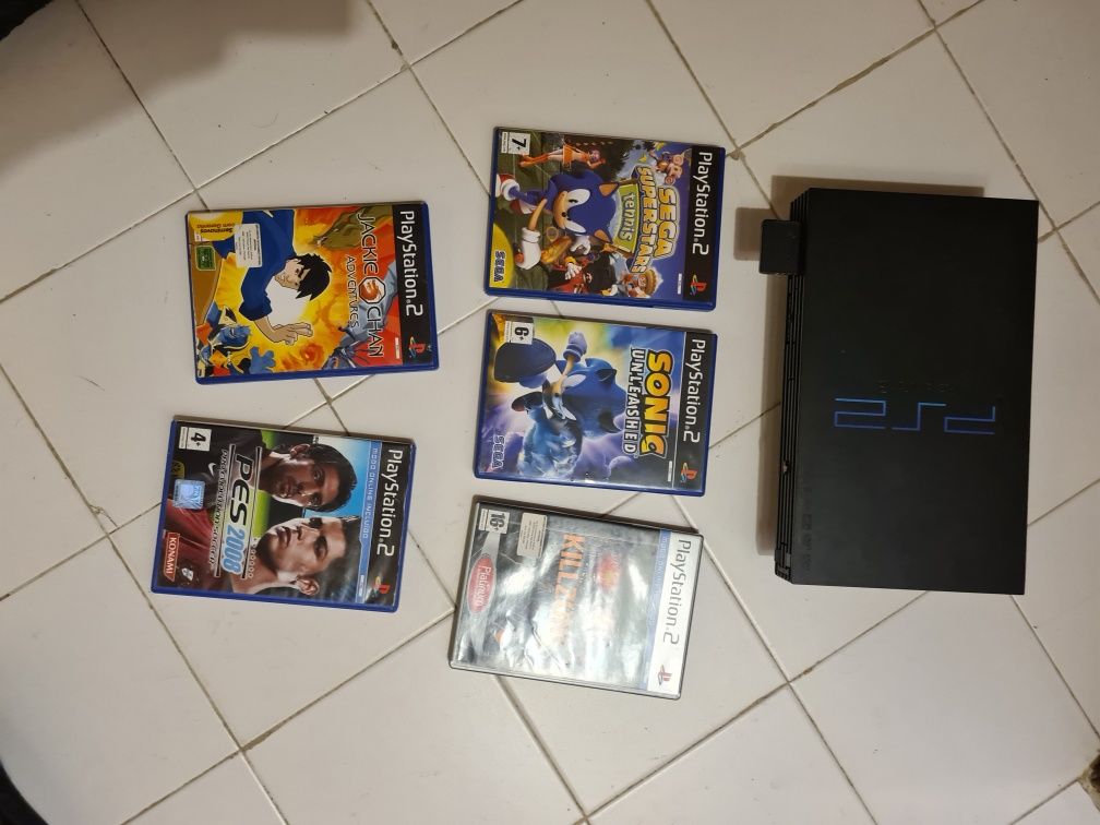 Playstation 2 Fat + jogos