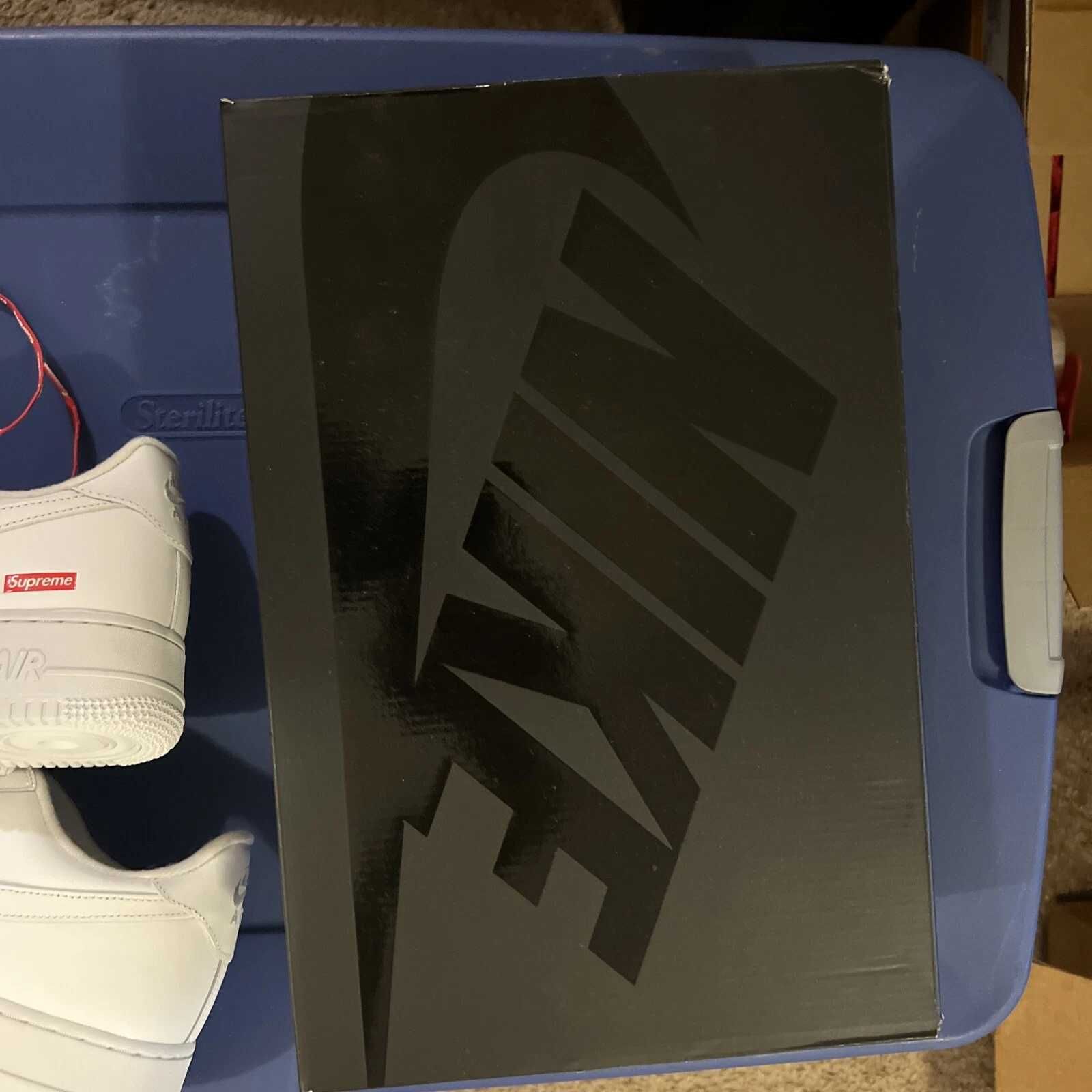 AF1\Powietrze*airDamskieNikeForce1SupremeWhite UnisexTrampki Rozm.43