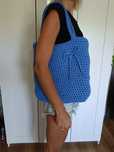 Torba plażowa miejska szydełkowa nowa handmade