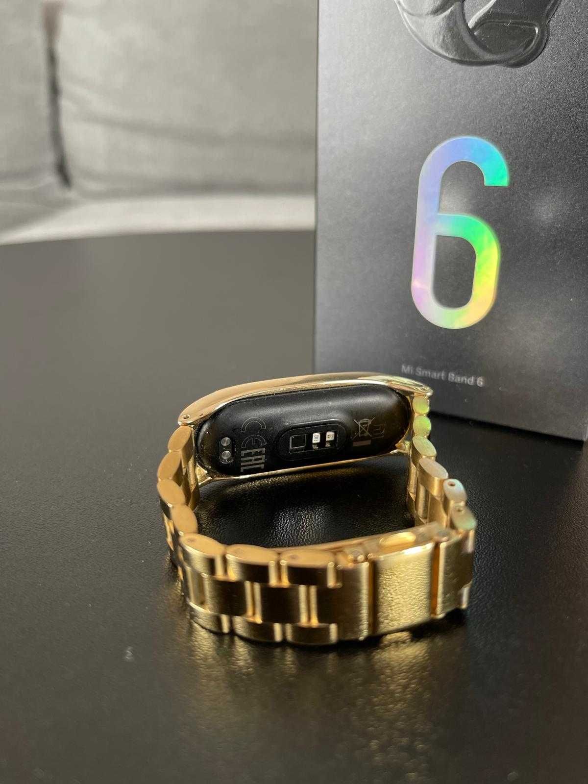 Mi Smart Band 6 + złota bransoleta