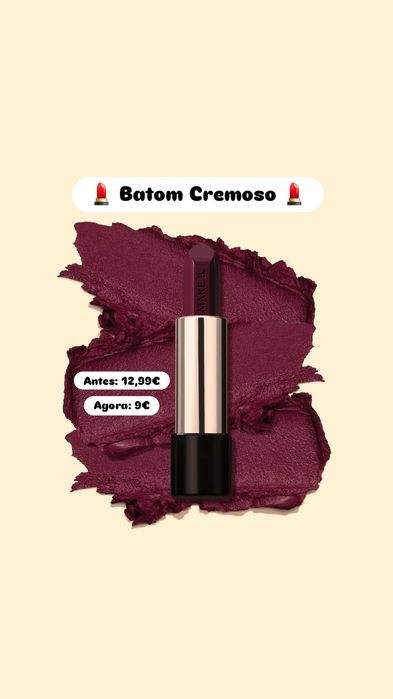 Batom Cremoso cor berry