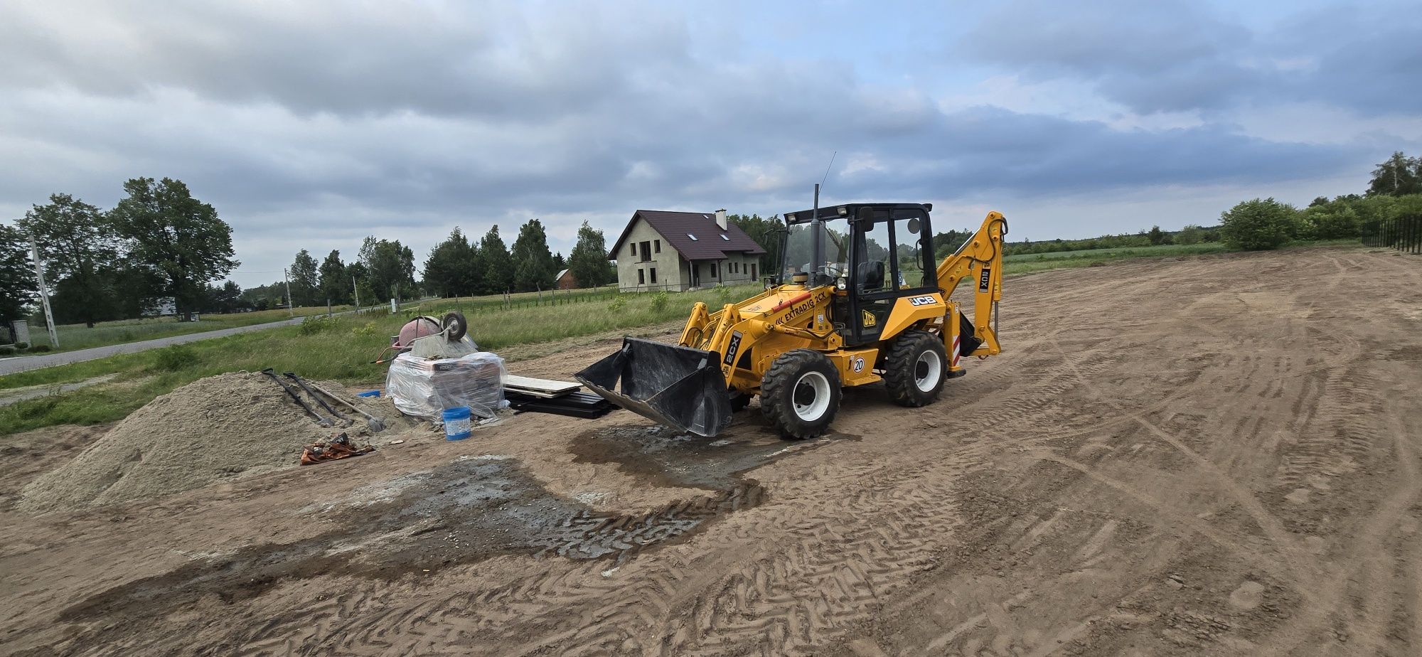 Koparko-ladowarka Jcb 2cx 4x4 2 osie Skrętne Super stan!