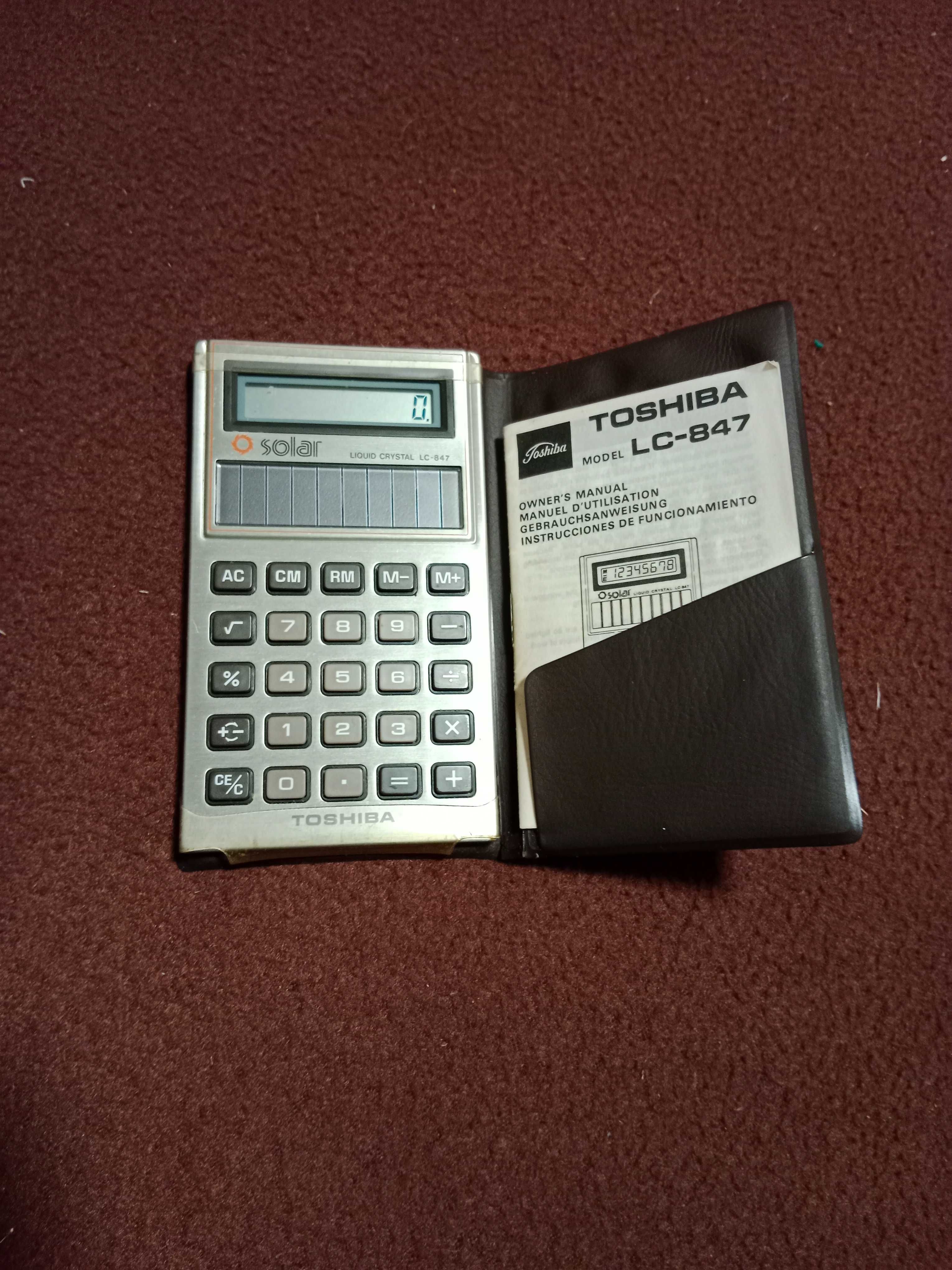 Вінтажний кишеньковий калькулятор Toshiba LC-847