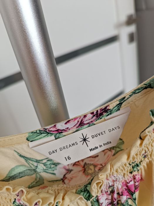 Tk Maxx sukienka XXL 44 2xl 16 kwiaty ramiączka lato