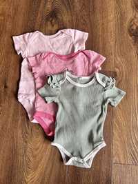 Zestaw 3 szt. body z krótkim rękawem 6-9M i 9-12M