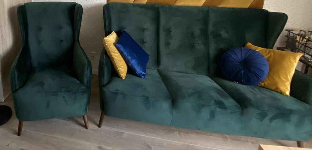BOSTO 3-osobowa- zielona ~ Nowa sofa z ważną gwarancją