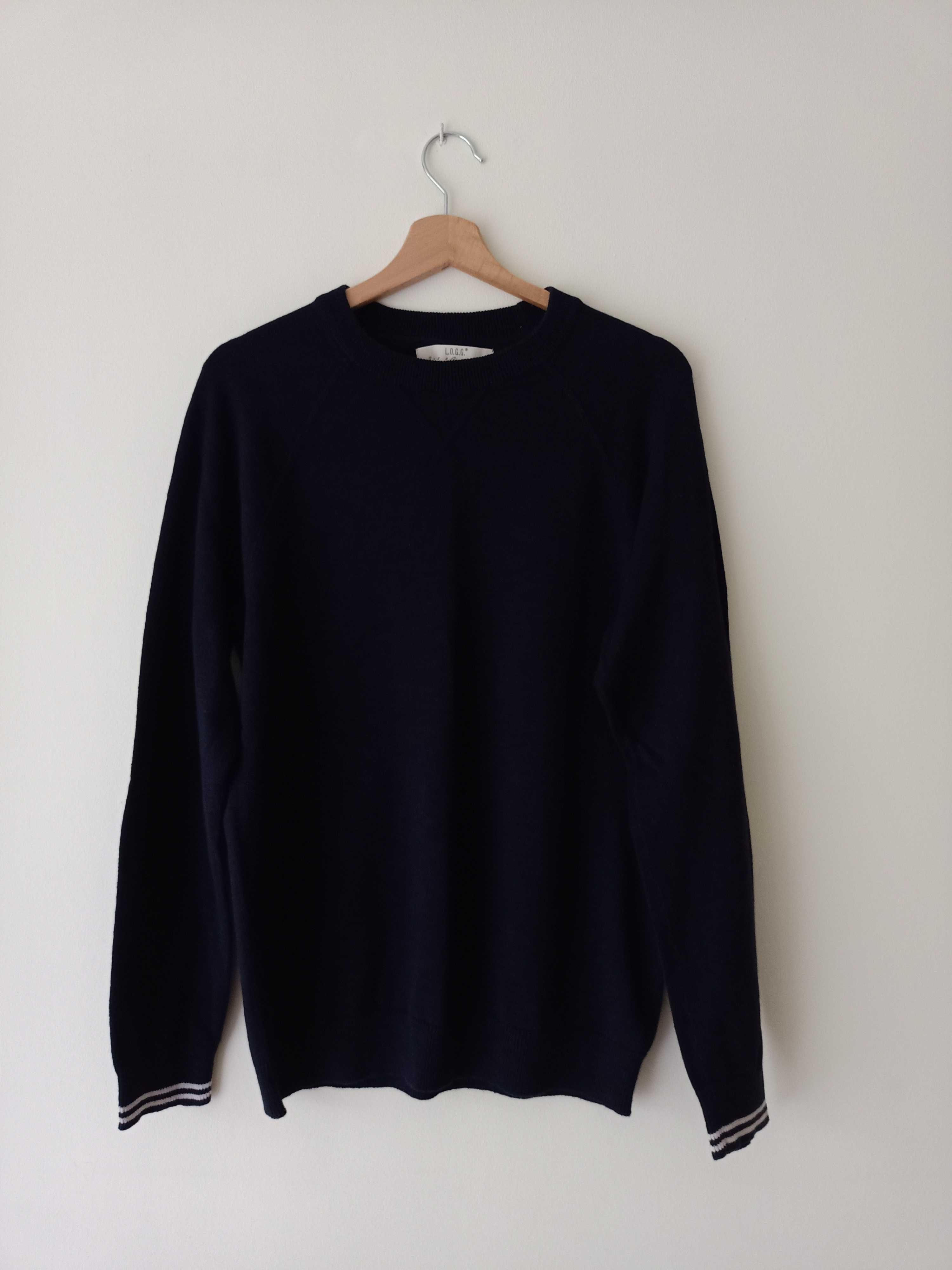H&M LOGG sweter z bawełny rozmiar M